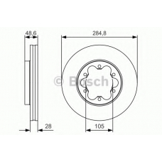 0 986 479 R60 BOSCH Тормозной диск