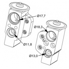 38476 NRF Расширительный клапан, кондиционер