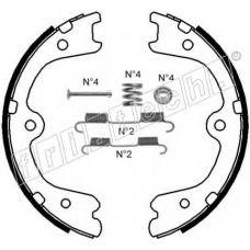 1067.200K fri.tech. Комплект тормозных колодок, стояночная тормозная с
