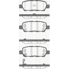 8110 14022 TRISCAN Комплект тормозных колодок, дисковый тормоз