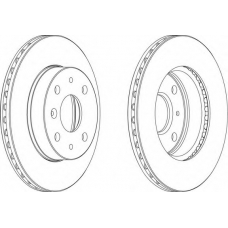 DDF649-1 FERODO Тормозной диск