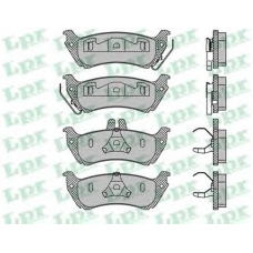 05P1000 LPR Комплект тормозных колодок, дисковый тормоз