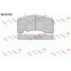 BL2212A1 FTE Комплект тормозных колодок, дисковый тормоз