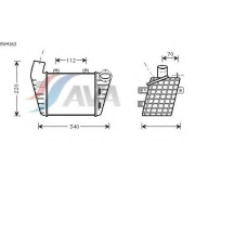 VW4163 AVA Интеркулер