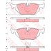 GDB1343 TRW Комплект тормозных колодок, дисковый тормоз