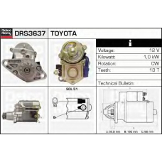 DRS3637 DELCO REMY Стартер