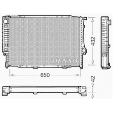 DRM05057 DENSO Радиатор, охлаждение двигателя
