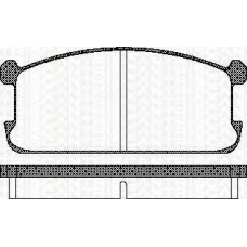 8110 42073 TRISCAN Комплект тормозных колодок, дисковый тормоз