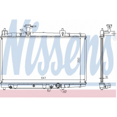 64645A NISSENS Радиатор, охлаждение двигателя
