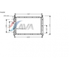 FTA2095 AVA Радиатор, охлаждение двигателя