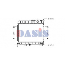 050270N AKS DASIS Радиатор, охлаждение двигателя