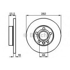 0 986 479 B54 BOSCH Тормозной диск