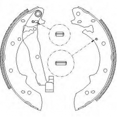 Z4027.01 WOKING Комплект тормозных колодок