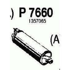 P7660 FENNO Глушитель выхлопных газов конечный