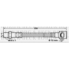 BBH7125 BORG & BECK Тормозной шланг