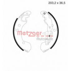 MG 985 METZGER Комплект тормозных колодок