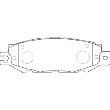 PN-1326 JNBK Колодки тормозные