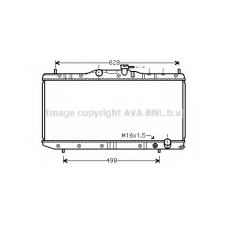 TOA2291 AVA Радиатор, охлаждение двигателя