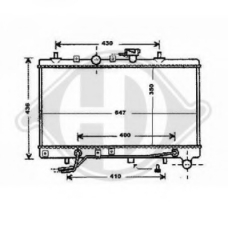 8654106 DIEDERICHS Радиатор, охлаждение двигателя