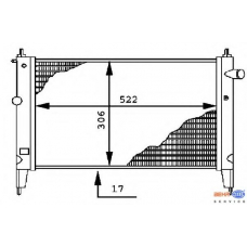 8MK 376 716-071 HELLA Радиатор, охлаждение двигателя