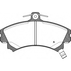 BPA0590.21 OPEN PARTS Комплект тормозных колодок, дисковый тормоз