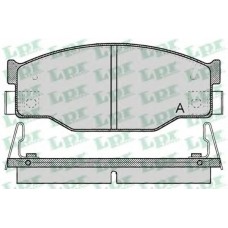 05P054 LPR Комплект тормозных колодок, дисковый тормоз