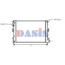 060650N AKS DASIS Радиатор, охлаждение двигателя