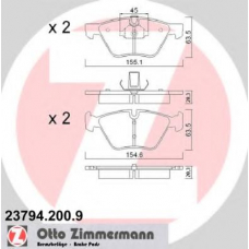 23794.200.9 ZIMMERMANN Комплект тормозных колодок, дисковый тормоз