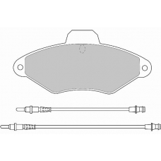 FD6452A NECTO Комплект тормозных колодок, дисковый тормоз