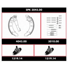 SPK 3045.00 WOKING Комплект тормозов, барабанный тормозной механизм