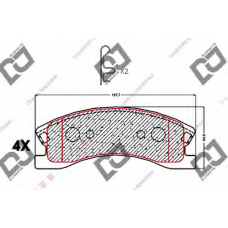 BP2021 DJ PARTS Комплект тормозных колодок, дисковый тормоз