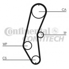 CT666K1 CONTITECH Комплект ремня грм