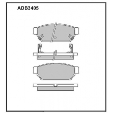ADB3405 Allied Nippon Тормозные колодки