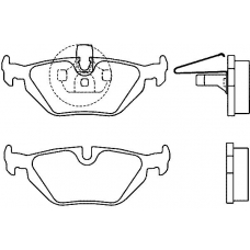 21934 173  0 5 T4147 TEXTAR Колодки торм.зад. bmw 3 (e46) 316i, 318i, 320d