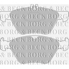 BBP1393 BORG & BECK Комплект тормозных колодок, дисковый тормоз