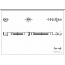19030488 CORTECO Тормозной шланг