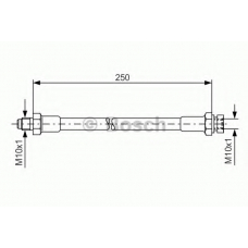 1 987 476 348 BOSCH Тормозной шланг