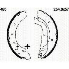 8100 15480 TRIDON Brake shoes