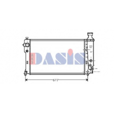 161300N AKS DASIS Радиатор, охлаждение двигателя