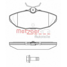 0732.00 METZGER Комплект тормозных колодок, дисковый тормоз