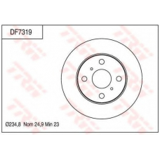 DF7319 TRW Тормозной диск