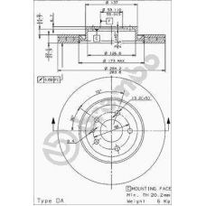 09.9624.24 BREMBO Тормозной диск