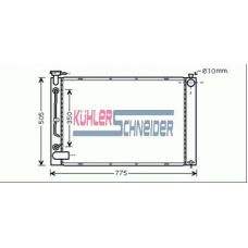 3200951 KUHLER SCHNEIDER Радиатор, охлаждение двигател