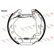 TK2251 FTE Комплект тормозных колодок