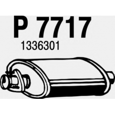 P7717 FENNO Средний глушитель выхлопных газов