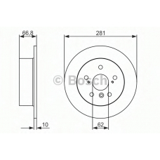 0 986 479 C21 BOSCH Тормозной диск