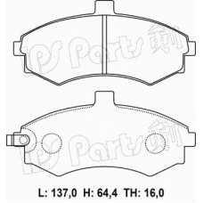 IBD-1H14 IPS Parts Комплект тормозных колодок, дисковый тормоз