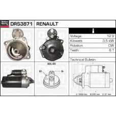 DRS3871 DELCO REMY Стартер