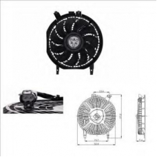 836-0004 TYC Вентилятор, охлаждение двигателя