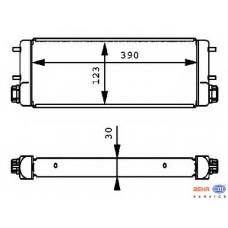 8MO 376 725-431 HELLA Масляный радиатор, двигательное масло